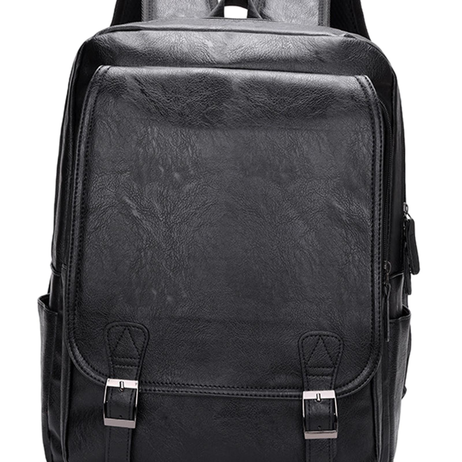 Leather Work Rucksack Mens - Mochila para portátil de cuero sintético