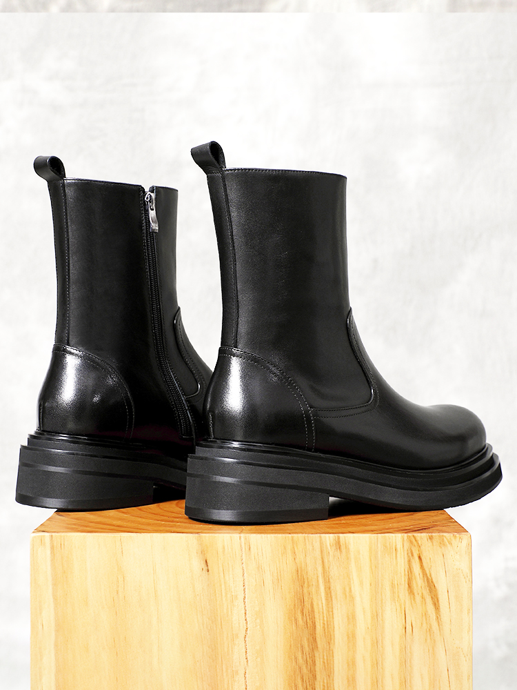 Leatherwork Designs - Botas Chelsea Casuales de Diseño Moderno