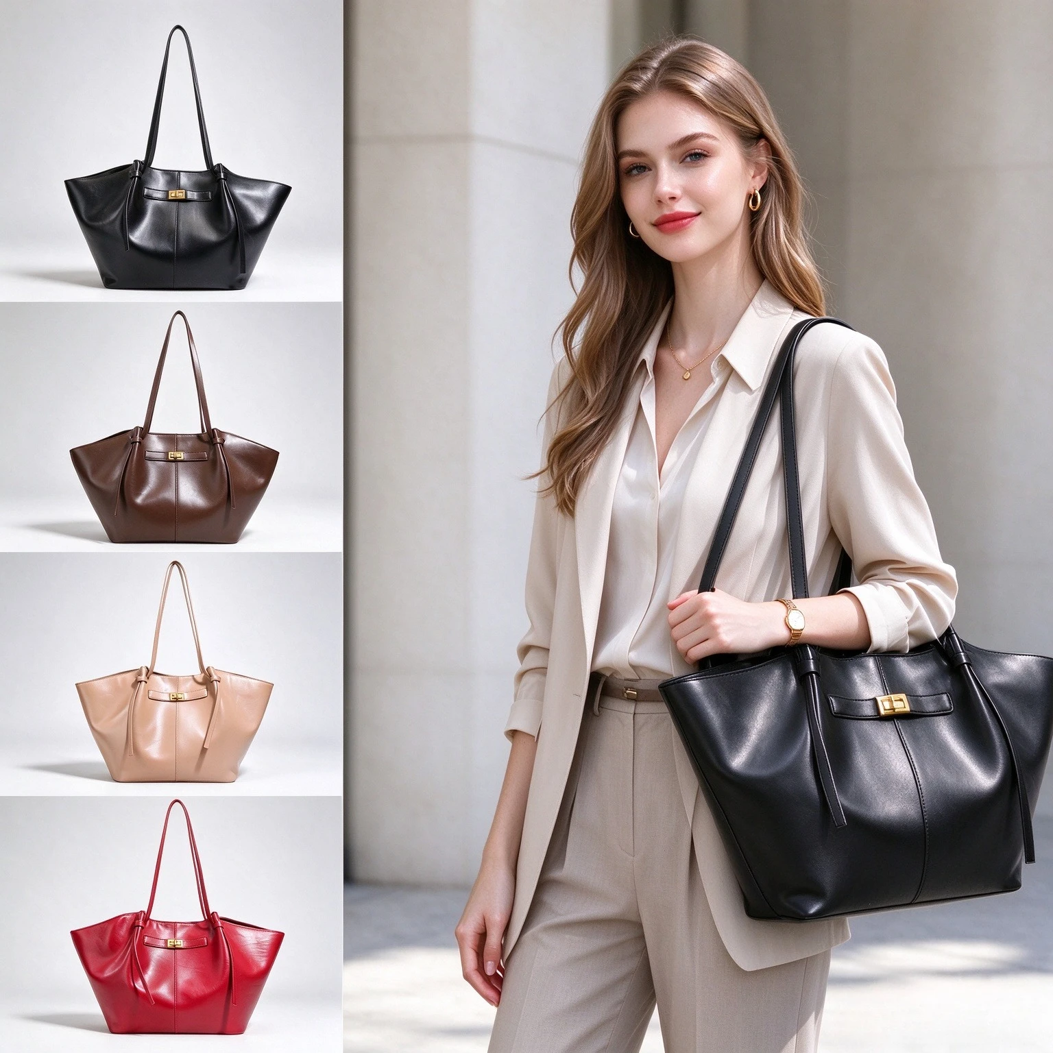 Leatherwork Designs - Bolso de mano de diseño con