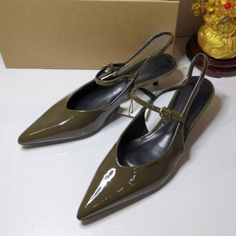 Leatherwork Designs - Zapatos de tacón elegantes de charol