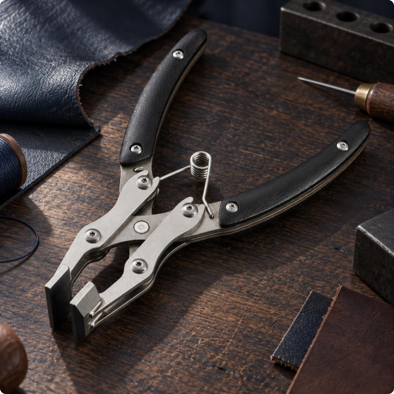 Alicates de acero inoxidable p - Leatherwork Hand Press reseña y precio