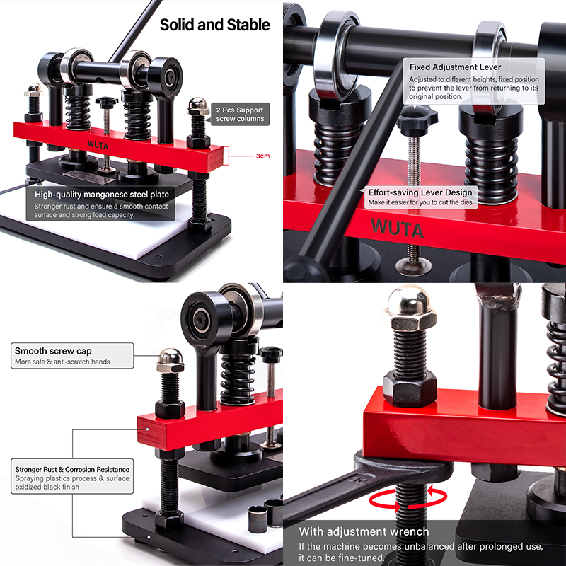 WUTA-máquina troqueladora Manu - Leatherwork Machine reseña y precio