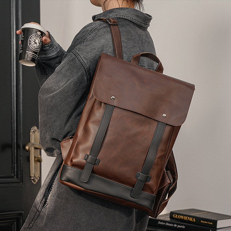 Mochila de cuero de estilo vin - Leather Work Rucksack Mens reseña y precio