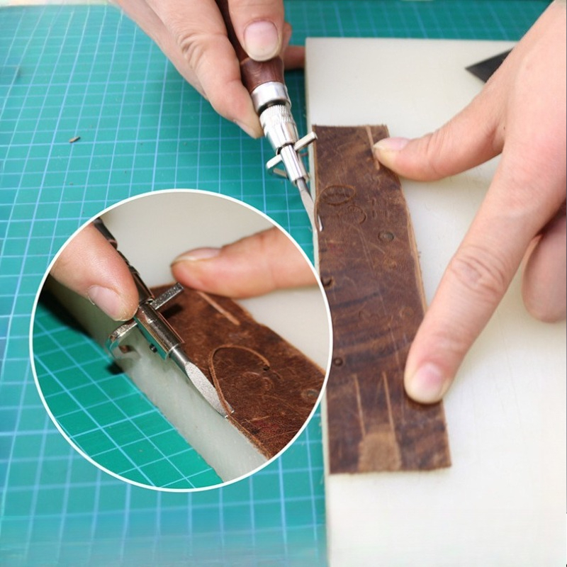 Herramienta de Cuero Ajustable - Groover Stitching Tool reseña y precio